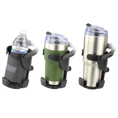 RAM Level Cup™ XL with Long Double Socket Arm and Track Ball™ Base - RAM-B-417B-C-354-TRA1U - OC Mounts