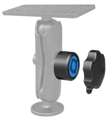 4 RAM® Pin-Lock™ Security Knob and Key Knob for 1.5" Diameter C Size Arms - RAP-S-KNOB5-4U - OC Mounts
