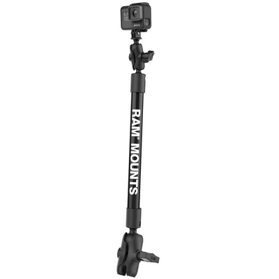 21" Tough-Pole™ Camera Mount with C-Size 1.5" Socket Arm - RAP-201-B-12-A-GOP1 - OC Mounts