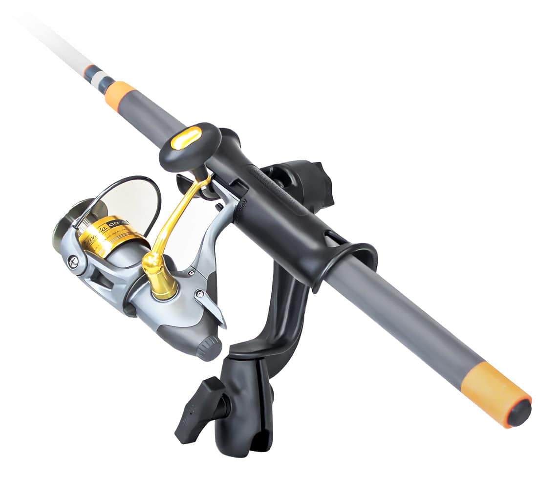 RAM Tube Jr.™ Fishing Rod Holder with RAM ROD® Revolution Ratchet/Socket System (Base NOT Included) - RAP-390-RB-NBU - OC Mounts