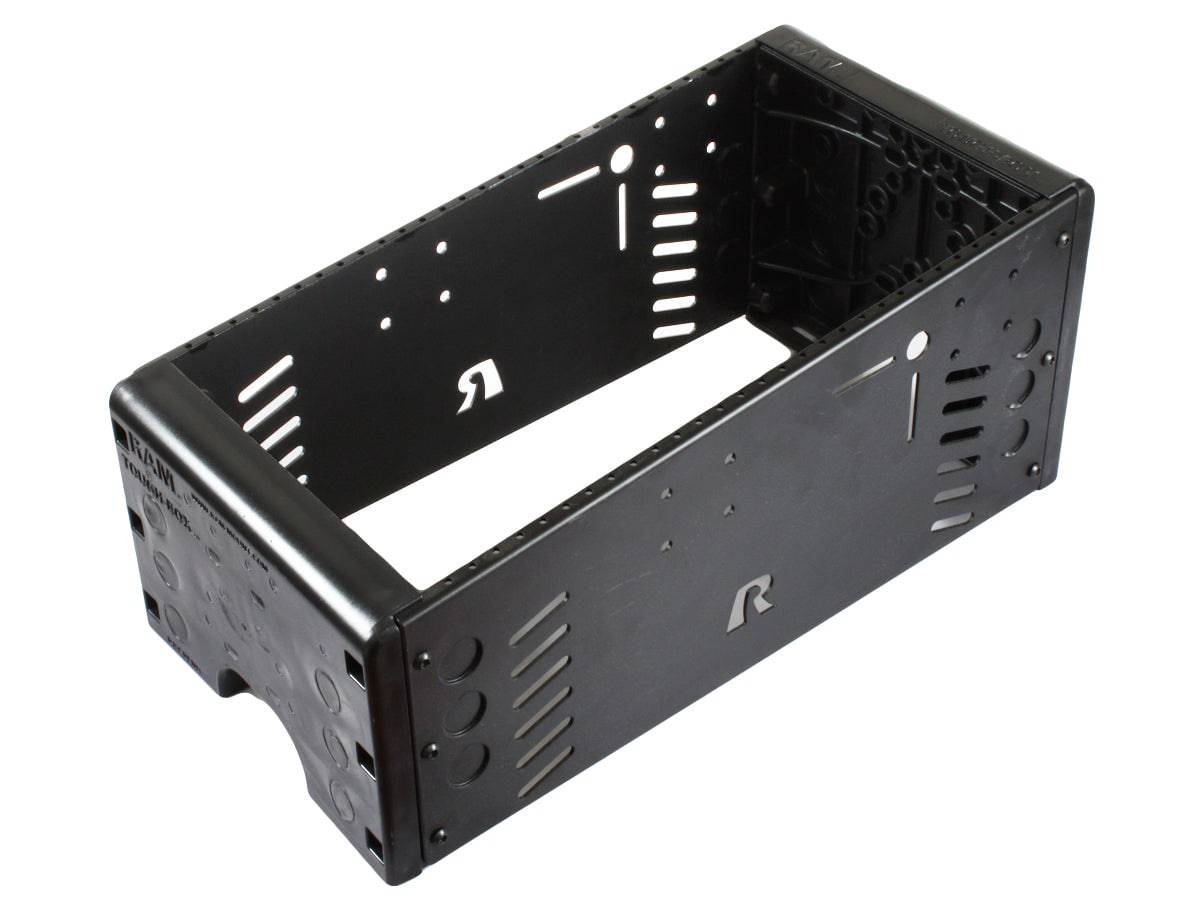 RAM 17" Tough-Box Console with Faceplate Area of 15". (ie. Combo of Faceplate Widths that Add to 15") Adjust Base Plate Not Included. - RAM-VC-17NB - OC Mounts