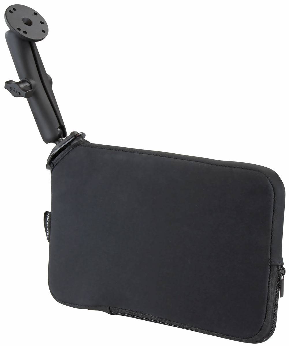 RAM Seat Tough-Wedge™ with 1" Ball Long Double Socket Arm, 2.5" Round Base & Diamond Base - RAM-B-407-C-202U - OC Mounts