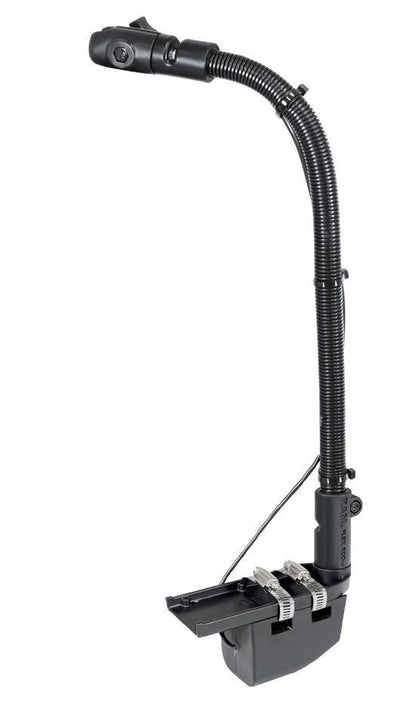 HydroWave™ Speaker Mount with 18" Rigid Aluminum Rod and Open Single Socket - RAM-B-316-18-TRA2-NB - OC Mounts