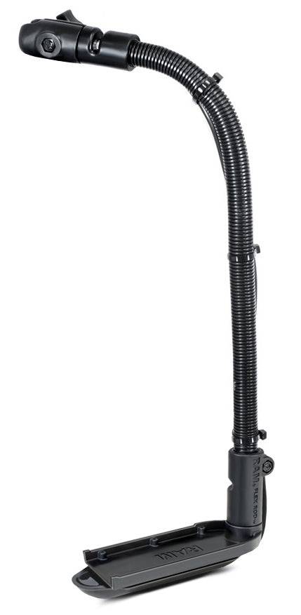 RAM Transducer Arm Mount with 18" Rigid Aluminum Rod and Open Single Socket: Compatible with all RAM 1" Ball Bases - RAM-B-316-18-TRA3-NB - OC Mounts