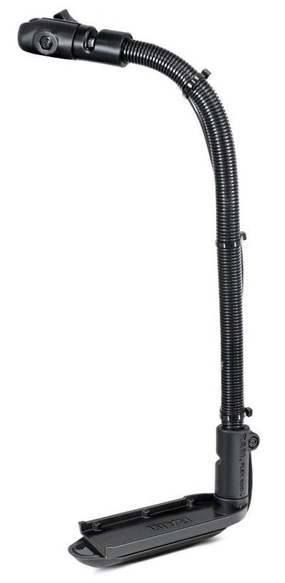 RAM Transducer Arm Mount with 18" Rigid Aluminum Rod and Open Single Socket: Compatible with all RAM 1" Ball Bases - RAM-B-316-18-TRA3-NB - OC Mounts