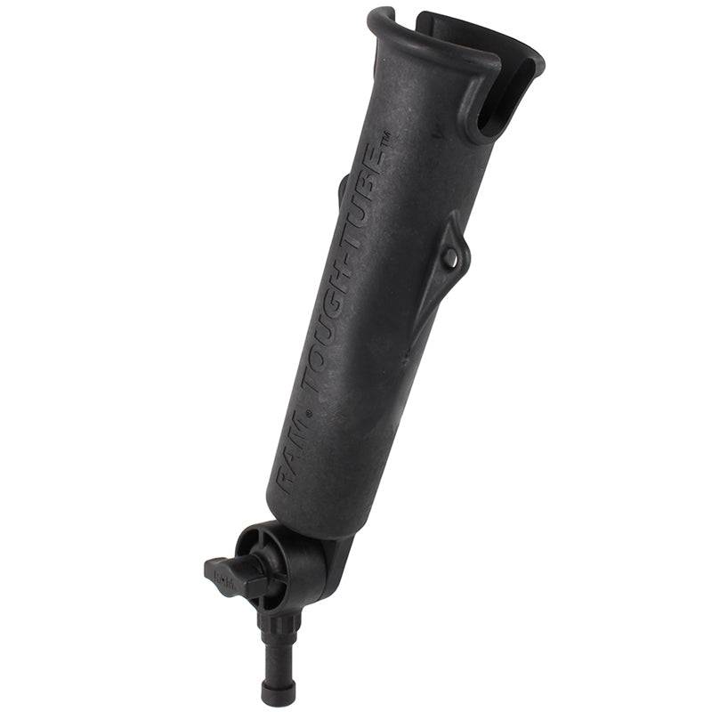 RAM Tough-Tube™ Fishing Rod Holder With 3" Long Ratchet Spline Post Arm - RAP-394-SSTU - OC Mounts