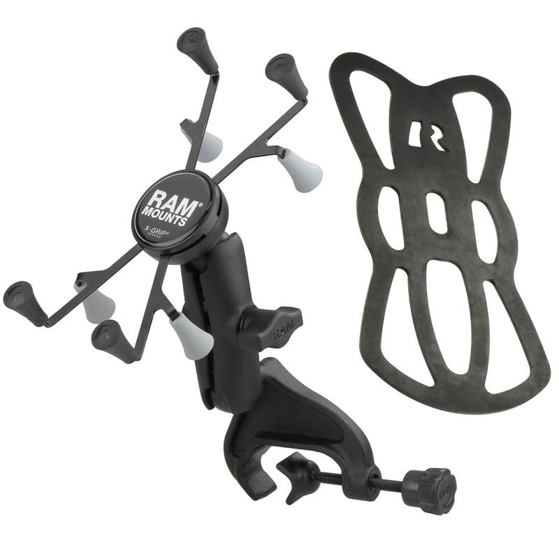 RAM® X-Grip® Mount with Yoke Clamp Base for 7"-8" Tablets - RAM-B-121-UN8U - OC Mounts