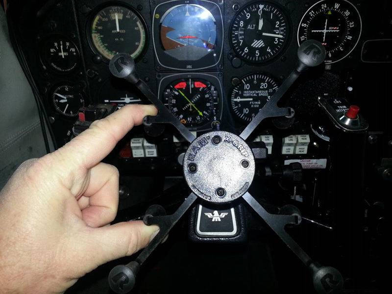 RAM® X-Grip® Mount with Yoke Clamp Base for 7"-8" Tablets - RAM-B-121-UN8U - OC Mounts