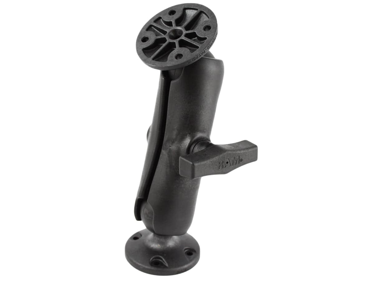 RAM® Composite Double Ball Mount with Two Round Plates - RAP-101U - OC Mounts