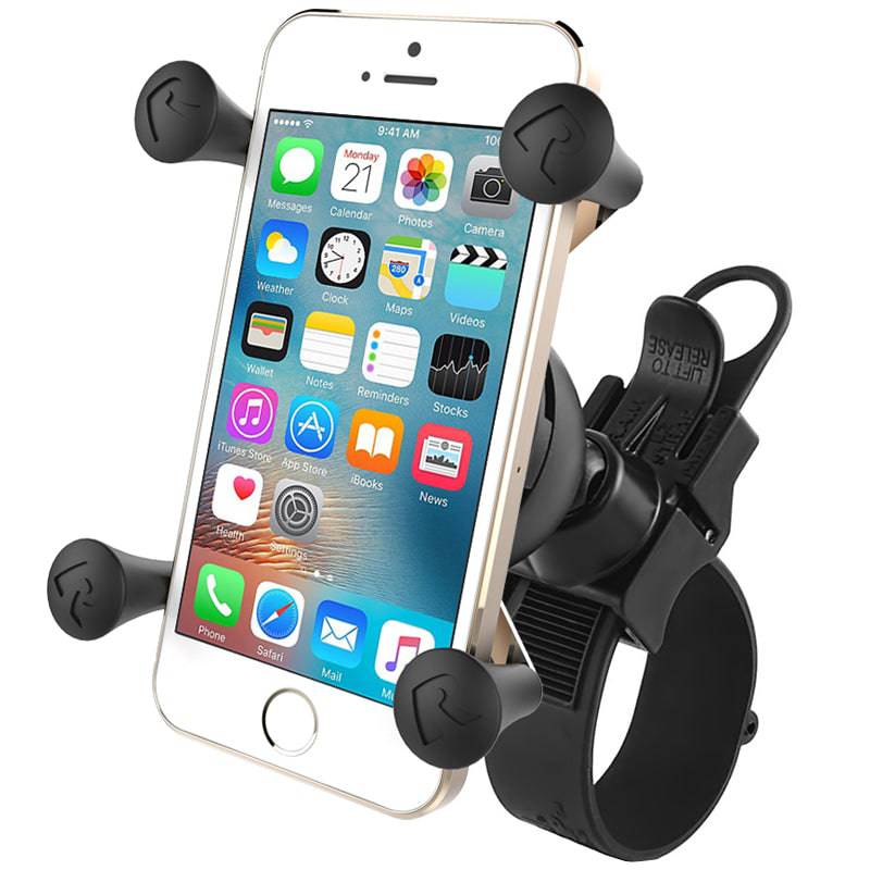 RAM® X-Grip® Phone Mount with RAM® EZ-Strap™ Rail Mount - RAP-SB-187-UN7U - OC Mounts