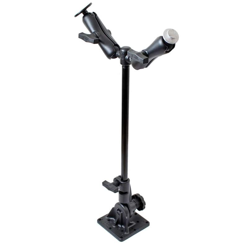 RAM® Velociti Floor Mount and Two Double Ball Mounts - RAM-101U-VE2 - OC Mounts