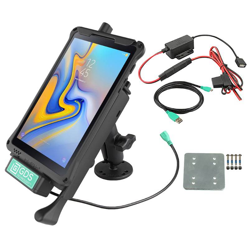 GDS® Locking Vehicle Dock for Samsung Tab A 8.0 (2018) Dash Mount Bundle - RAM-GDS-B-101LB-SAM40U - OC Mounts