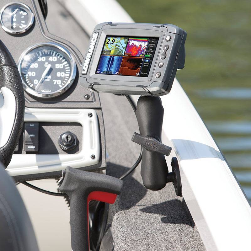 RAM® Double Ball Mount for Lowrance Elite-5 & Elite-7 tI - RAM-101-LO11