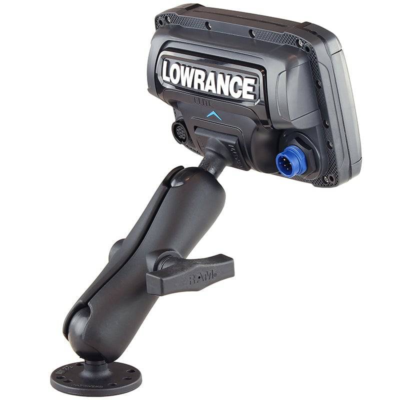 RAM® Double Ball Mount for Lowrance Elite-5 & Elite-7 tI - RAM-101-LO11 - OC Mounts