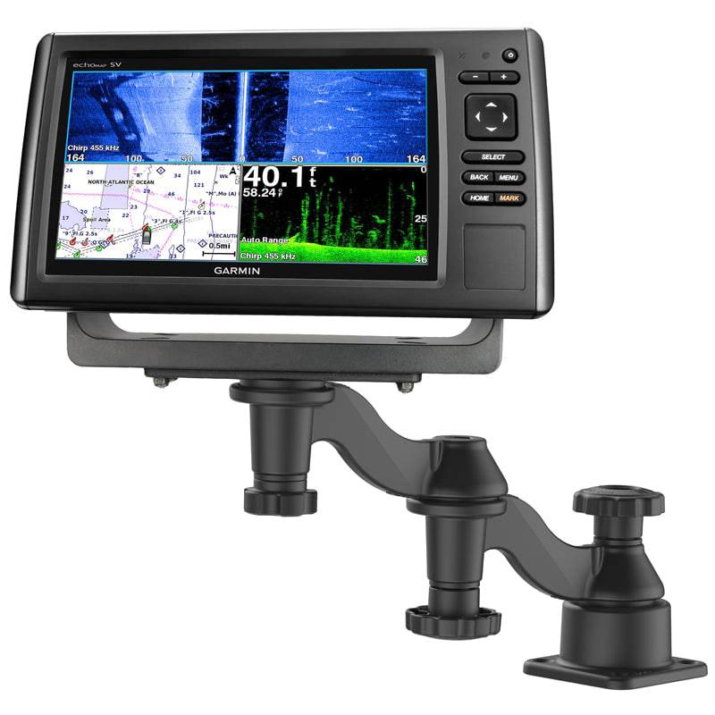 RAM® Horizontal 12" Swing Arm Mount for Fishfinders & Plotters - RAM-109H-1U - OC Mounts