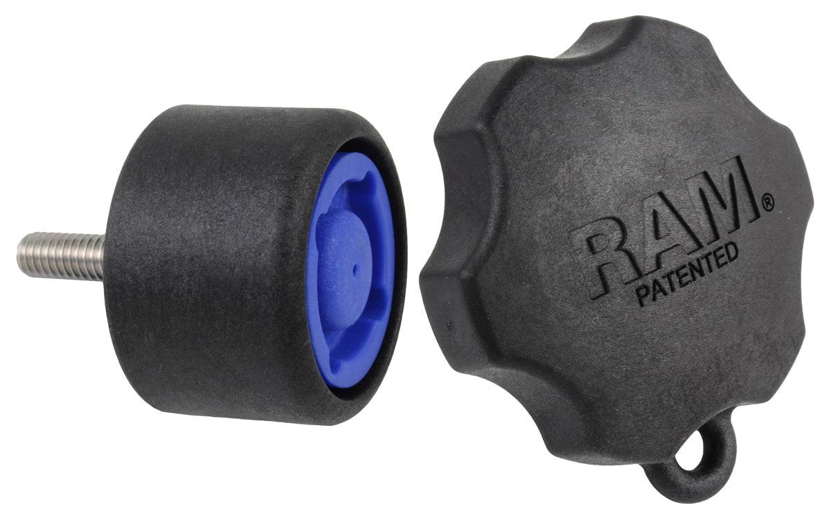 RAM® Pin-Lock™ 4-Pin Security Knob for D & E Size Socket Arms - RAP-S-KNOB7-4U - OC Mounts