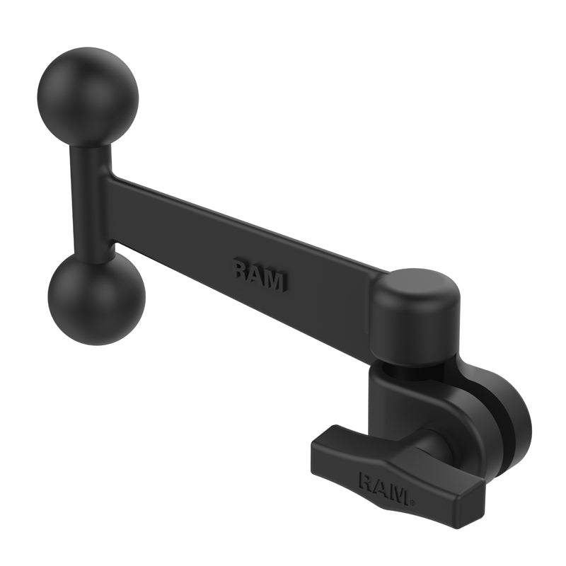 RAM® Swing Arm Extension with 1/2" NPT Hole and Double Ball Adapter - RAM-261-2U - OC Mounts