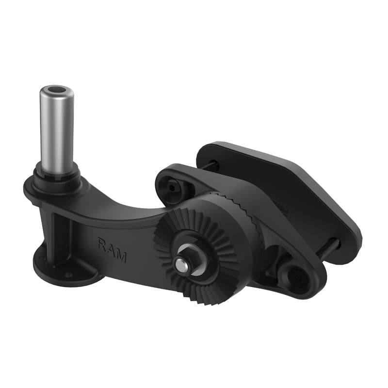 RAM® 4" Square Post Clamp Ratchet Base with 1/2" NPT Post - RAM-247U-4P1 - OC Mounts