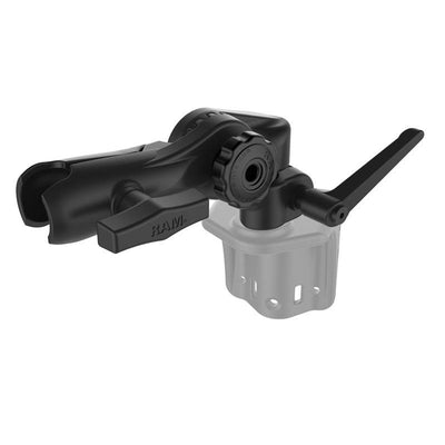 RAM® Ratchet & Swing Arm with 1/2" NPT Hole and Single Socket Arm - RAM-261-ADJU - OC Mounts