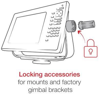 RAM® Pin-Lock™ Security Kit for Single Swing Arms and Gimbal Brackets - RAP-S-KNOBG-109U - OC Mounts