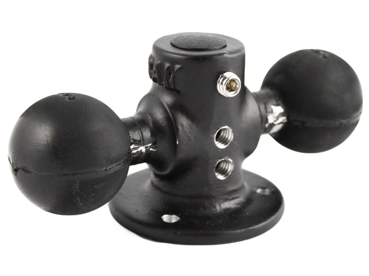 RAM® Double Ball Adapter with Round Base - RAM-217-1U - OC Mounts