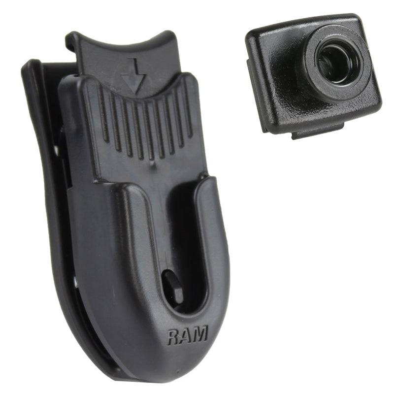 RAM® Belt Clip Holder & Button Adapter for IntelliSkin® HD™ - RAP-382-CLIP1U - OC Mounts
