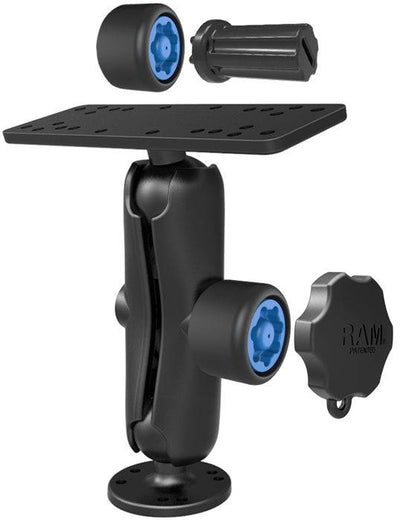 RAM® Pin-Lock™ Universal Marine Electronic Mount with Gimbal Knob - RAM-SG-111U - OC Mounts