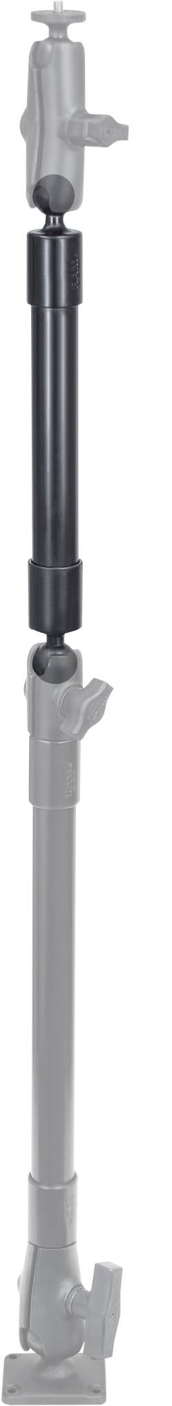 RAM® 14" PVC Pipe Extension with Ball Ends - RAP-BB-230-14U - OC Mounts