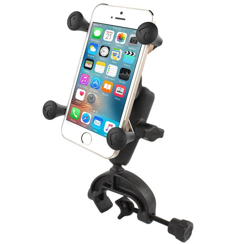 RAM® X-Grip® Phone Mount with Composite Yoke Clamp Base - RAP-B-121-UN7U - OC Mounts