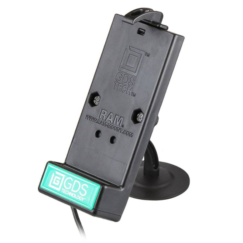 GDS® Powered Phone Dock with RAM® Lil Buddy™ Adhesive Dash Mount - RAP-SB-180-GDS-DOCK-V1U - OC Mounts