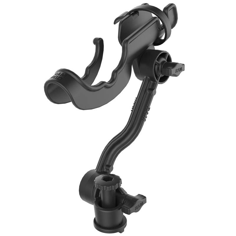 RAM ROD® Rod Holder with Extension Arm and RAM® Track-Node™ Base - RAP-114-PA-411 - OC Mounts