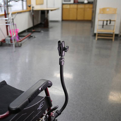 RAM® Tough-Claw® with RAM® Flex-Rod™ 26" Extension Arm for Wheelchairs - RAP-400-18-B-201 - OC Mounts