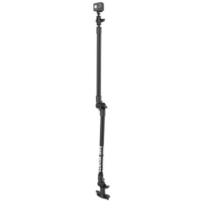 RAM® Tough-Pole™ Camera Mount with Double Pipe & Dual Track Base - RAP-411-18-18-A-GOP1 - OC Mounts