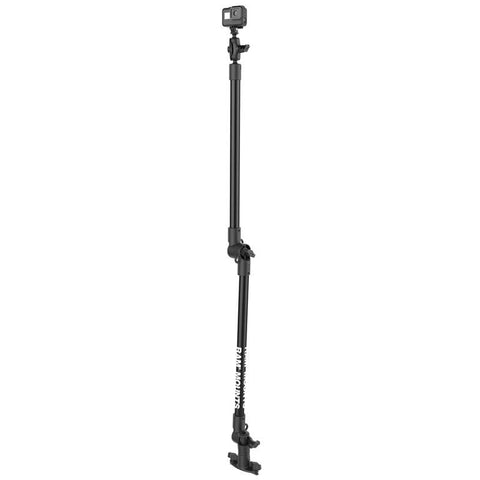 RAM® Tough-Pole™ Camera Mount with Double Pipe & Dual Track Base - RAP-411-18-18-A-GOP1 - OC Mounts