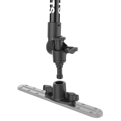 RAM® Tough-Pole™ Camera Mount with Double Pipe & Dual Track Base - RAP-411-18-18-A-GOP1 - OC Mounts