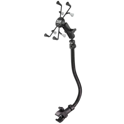 RAM® X-Grip® Wheelchair Leg Rail Mount for 7"-8" Tablets - RAP-400-18-B-UN8 - OC Mounts