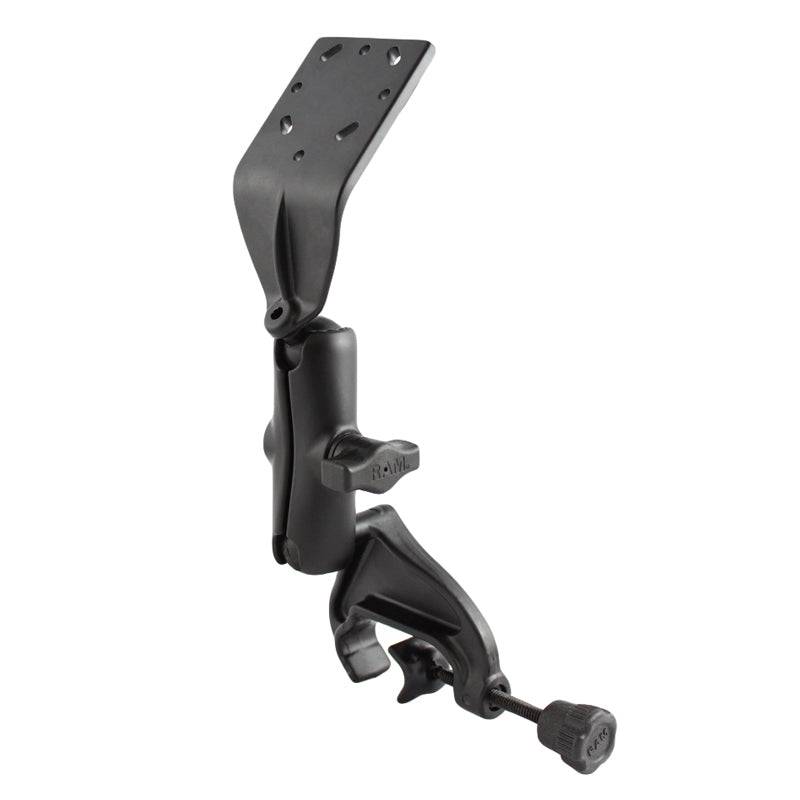 RAM® Double Ball Yoke Clamp Mount with Angled Extension Plate - RAM-B-125U - OC Mounts