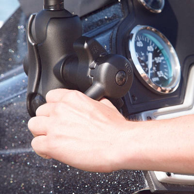RAM® Marine Electronics Mount with RAM® Hi-Torq™ Wrench - RAM-D-115-C-KNOB9H - OC Mounts