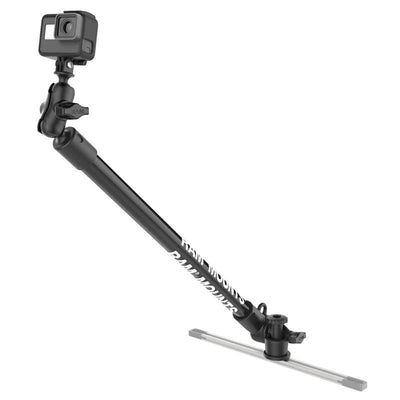RAM® Tough-Pole™ Camera Mount with Single Pipe & RAM® Track-Node™ Base - RAP-411-18-A-GOP1-1 - OC Mounts