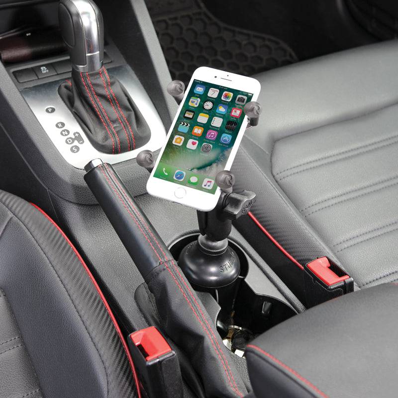 RAM® X-Grip® Phone Mount with RAM® Stubby™ Cup Holder Base - RAP-B-299-4-UN7U - OC Mounts