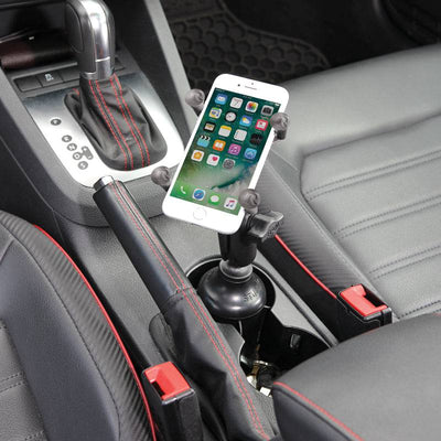 RAM® X-Grip® Phone Mount with RAM® Stubby™ Cup Holder Base - RAP-B-299-4-UN7U - OC Mounts