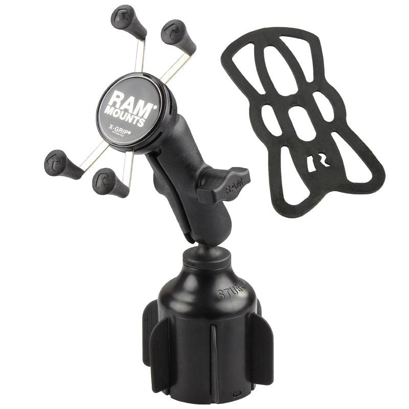 RAM® X-Grip® Phone Mount with RAM® Stubby™ Cup Holder Base - RAP-B-299-4-UN7U - OC Mounts