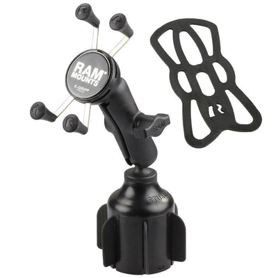 RAM® X-Grip® Phone Mount with RAM® Stubby™ Cup Holder Base - RAP-B-299-4-UN7U - OC Mounts