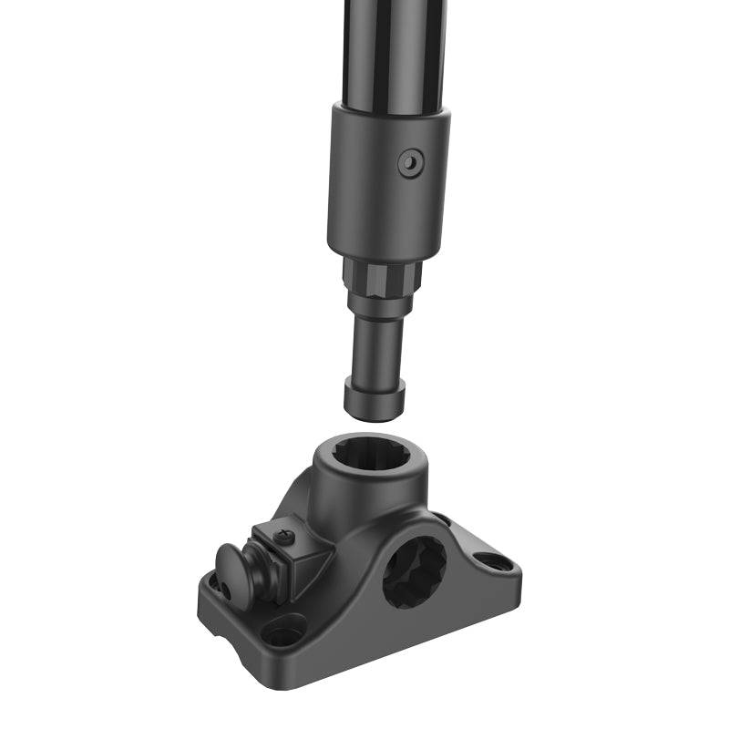 RAM® Tough-Pole™ 38" Camera Mount with Bulkhead Base - RAP-114BD-4-12-4-A-GOP1 - OC Mounts
