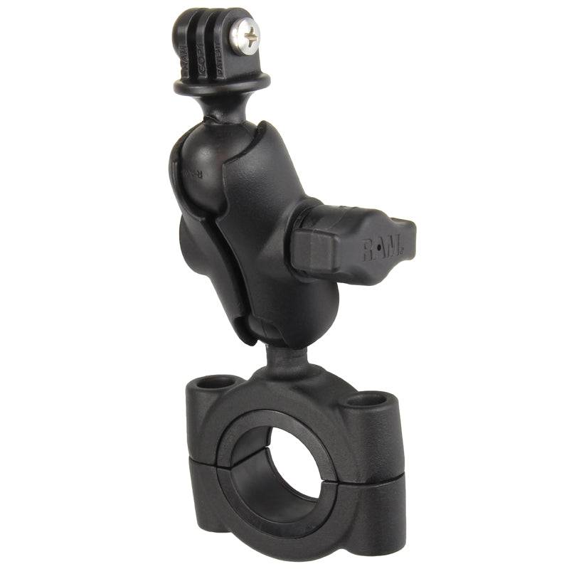 RAM® Torque™ Large Rail Base with Universal Action Camera Adapter - RAM-B-408-112-15-A-GOP1U - OC Mounts