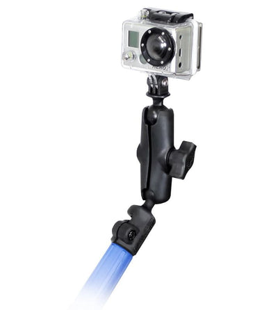 RAM® Tele-Mount™ Pole Adapter Mount with Action Camera Adapter - RAP-B-218-1-GOP1U - OC Mounts