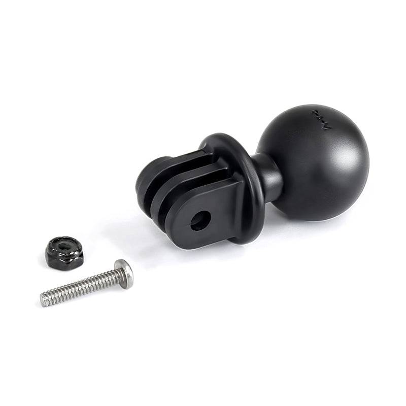 RAM® Drill-Down Mount with Double Socket Arm with Action Camera Adapter - RAM-B-138-C-GOP1 - OC Mounts