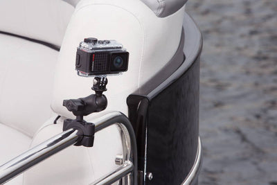RAM® Torque™ Large Rail Base with Universal Action Camera Adapter - RAM-B-408-112-15-A-GOP1U - OC Mounts