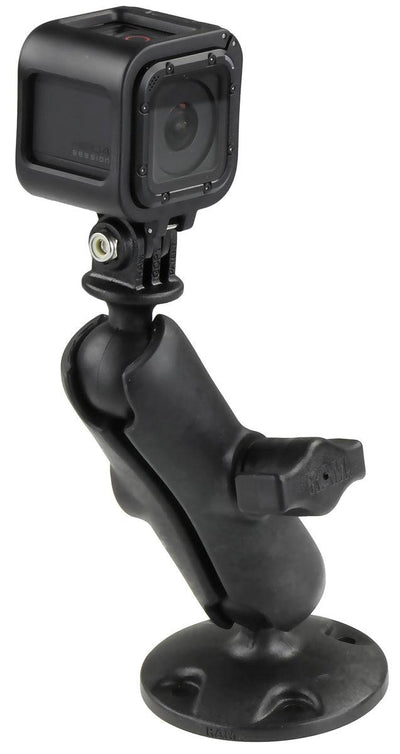 RAM® Composite Drill-Down Mount with Universal Action Camera Adapter - RAP-B-138-GOP1 - OC Mounts