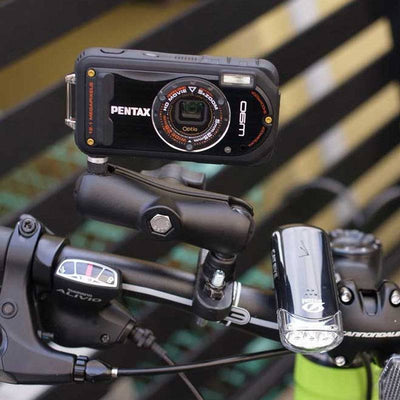 RAM® Handlebar U-Bolt Double Ball Mount with 1/4"-20 Threaded Stud - RAM-B-149Z-237U - OC Mounts